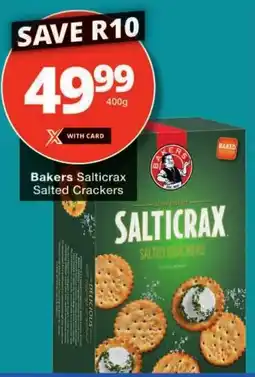 Checkers Bakers Salticrax Salted Crackers offer