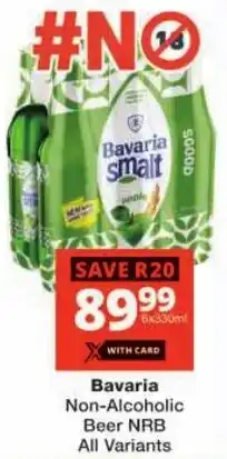 Checkers Bavaria Non-Alcoholic Beer NRB All Variants offer