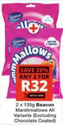 Checkers Beacon Marshmallows All Variants offer