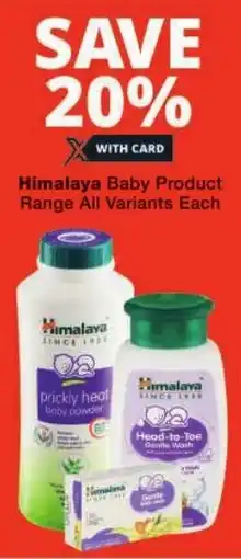 Checkers Himalaya Baby Product Range All Variants offer