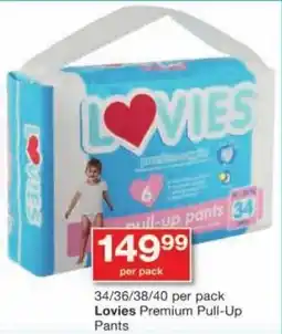 Checkers Lovies Premium Pull-Up Pants offer