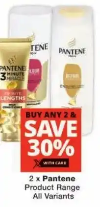 Checkers Pantene Product Range All Variants offer