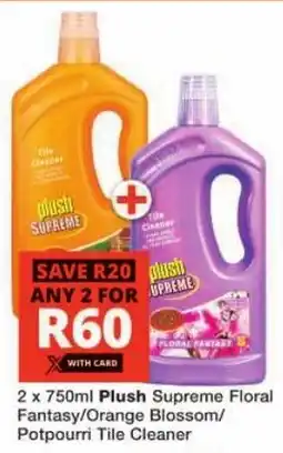 Checkers Plush Supreme Floral Fantasy/ Orange Blossom/ Potpourri Tile Cleaner offer