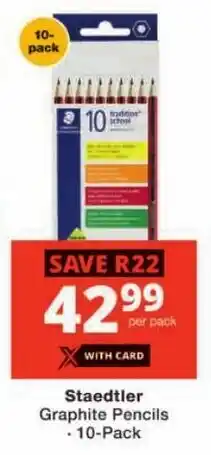 Checkers Staedtler Graphite Pencils offer