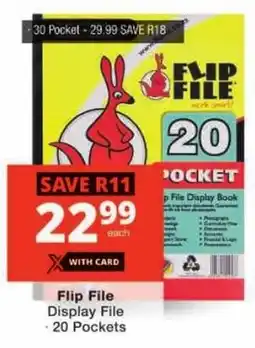 Checkers Flip File Display File offer