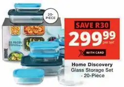 Checkers Home Discovery Glass Storage Set offer