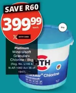 Checkers Platinum Mineralsoft Granular+ Chlorine offer