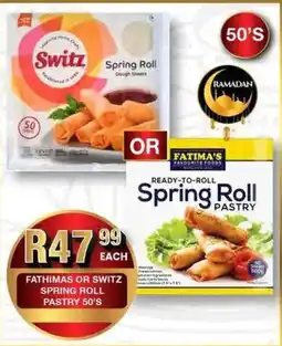 Take 'n Pay Fathimas or switz spring roll pastry offer