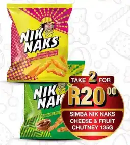 Take 'n Pay Simba nik naks cheese & fruit chutney offer