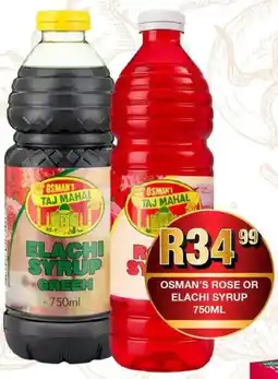 Take 'n Pay Osman's rose or elachi syrup offer