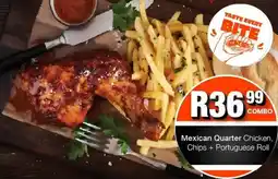Take 'n Pay Mexican Quarter Chicken, Chips + Portuguese Roll offer