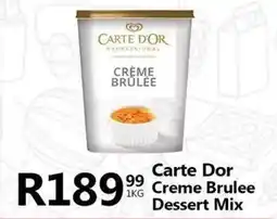 Take 'n Pay Carte Dor Creme Brulee Dessert Mix offer