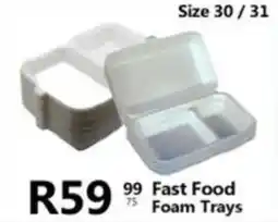 Take 'n Pay Fast Food Foam Trays offer