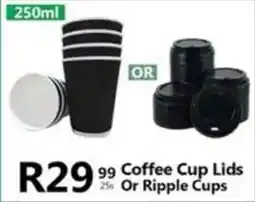 Take 'n Pay Coffee Cup Lids Or Ripple Cups offer