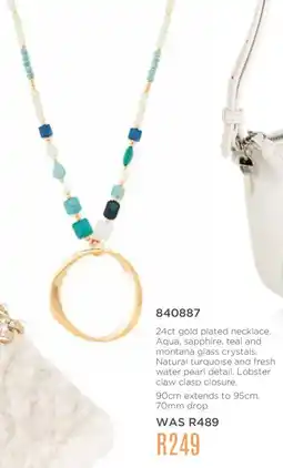 Honey Fashion Accessories 24ct gold plated necklace offer