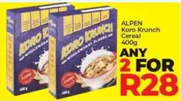 Elite Power Trade Cash & Carry ALPEN Koro Krunch Cereal offer