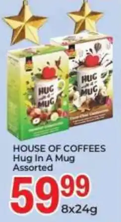 Elite Power Trade Cash & Carry HOUSE OF COFFEES Hug In A Mug Assorted offer