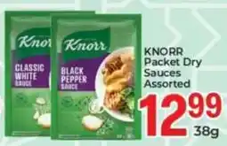Elite Power Trade Cash & Carry KNORR Packet Dry Sauces Assorted offer