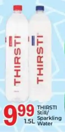 Elite Power Trade Cash & Carry THIRSTI Still/ Sparkling Water offer