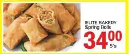 Elite Power Trade Cash & Carry ELITE BAKERY Spring Rolls offer