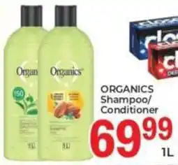 Elite Power Trade Cash & Carry Organics Shampoo/ Conditioner offer