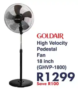 President Hyper GOLDAIR High Velocity Pedestal Fan offer