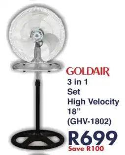 President Hyper Goldair 3 in 1 Set High Velocity offer