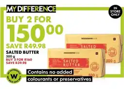 Woolworths Salted Butter offer