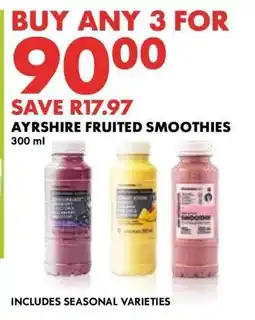 Woolworths Ayrshire Fruited Smoothies offer