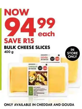 Woolworths Bulk Cheese Slices offer