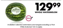 Woolworths Whole Watermelon offer