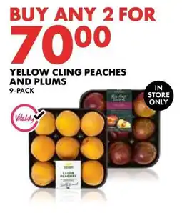 Woolworths Yellow Cling Peaches and Plums offer