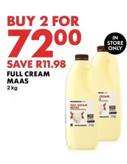 Woolworths Full Cream Maas offer
