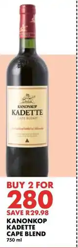Woolworths KANONKOP KADETTE CAPE BLEND offer