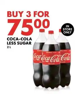Woolworths COCA-COLA LESS SUGAR 2 L offer