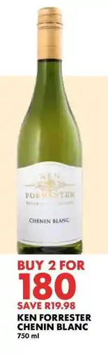 Woolworths Ken Forrester Chenin Blanc offer
