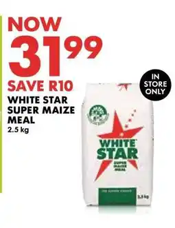 Woolworths WHITE STAR SUPER MAIZE MEAL offer