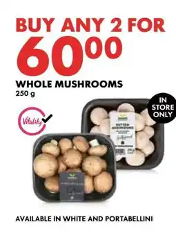 Woolworths Whole Mushrooms offer