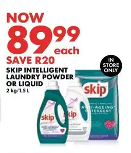 Woolworths Skip Intelligent Laundry Powder or Liquid offer
