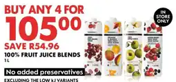 Woolworths 100% Fruit Juice Blends offer