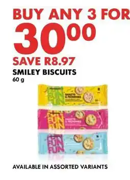 Woolworths SMILEY BISCUITS offer