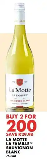 Woolworths LA MOTTE LA FAMILLE SAUVIGNON BLANC offer