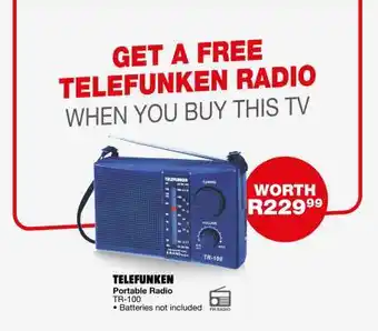 TELEFUNKEN Portable Radio TR-100