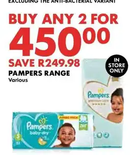 Woolworths Pampers Range offer