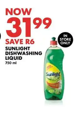 Woolworths Sunlight Dishwashing Liquid offer