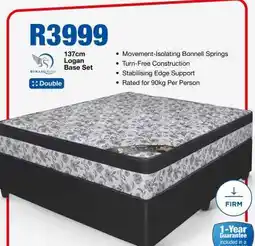 OK Furniture 137cm Logan Base Set offer