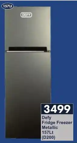 President Hyper Defy Fridge Freezer Metallic offer