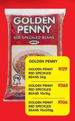 Shoprite GOLDEN PENNY RED SPECKLED BEANS 5kg offer