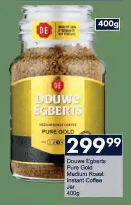 President Hyper Douwe Egberts Pure Gold Medium Roast Instant Coffee Jar offer