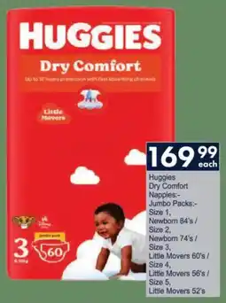 President Hyper Huggies Dry Comfort Nappies Jumbo Packs offer